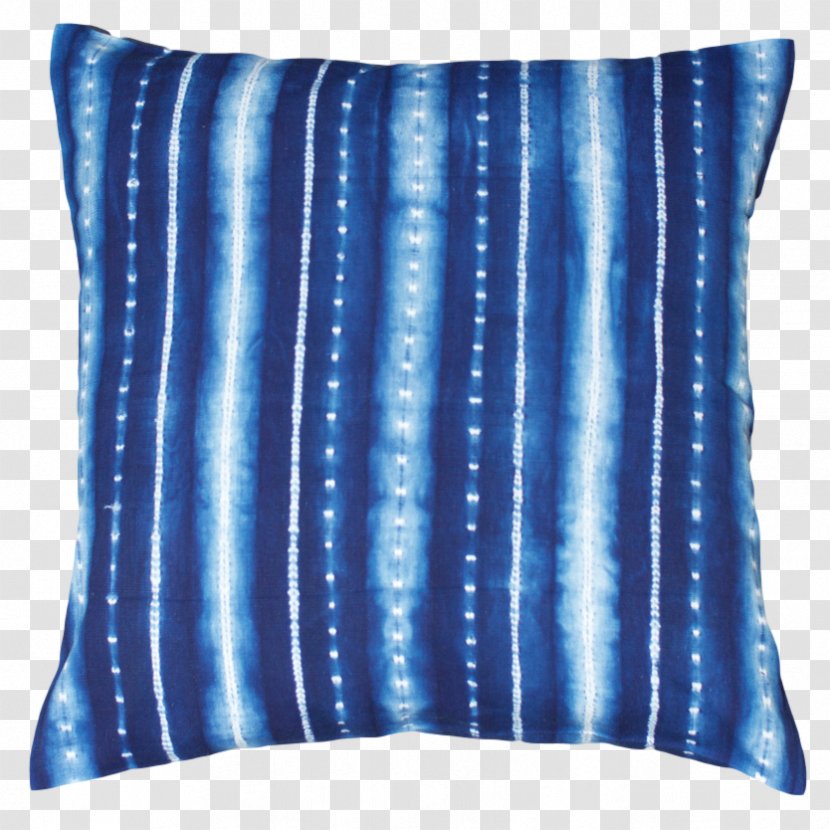 Electric Blue Tensira Indigo Cobalt - Pillow Transparent PNG
