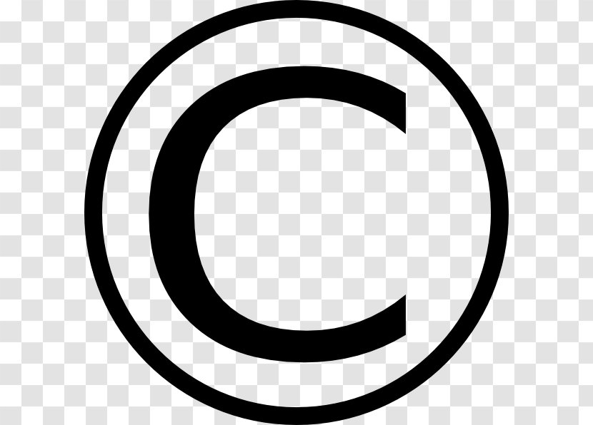 Copyright Symbol Royalty-free Clip Art - Black And White Transparent PNG