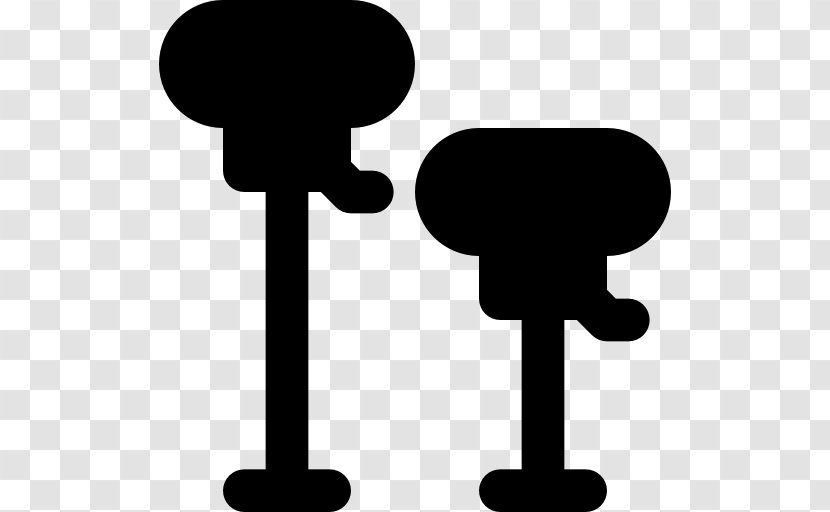 Clip Art - Black And White - Long Stool Transparent PNG