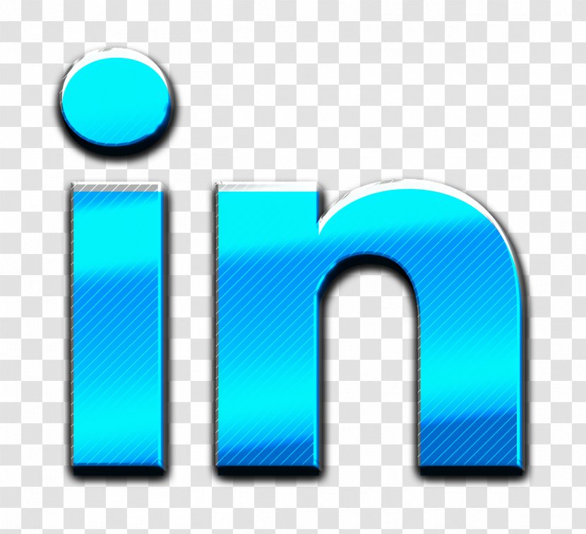 Linkedin Icon - Azure - Symbol Material Property Transparent PNG