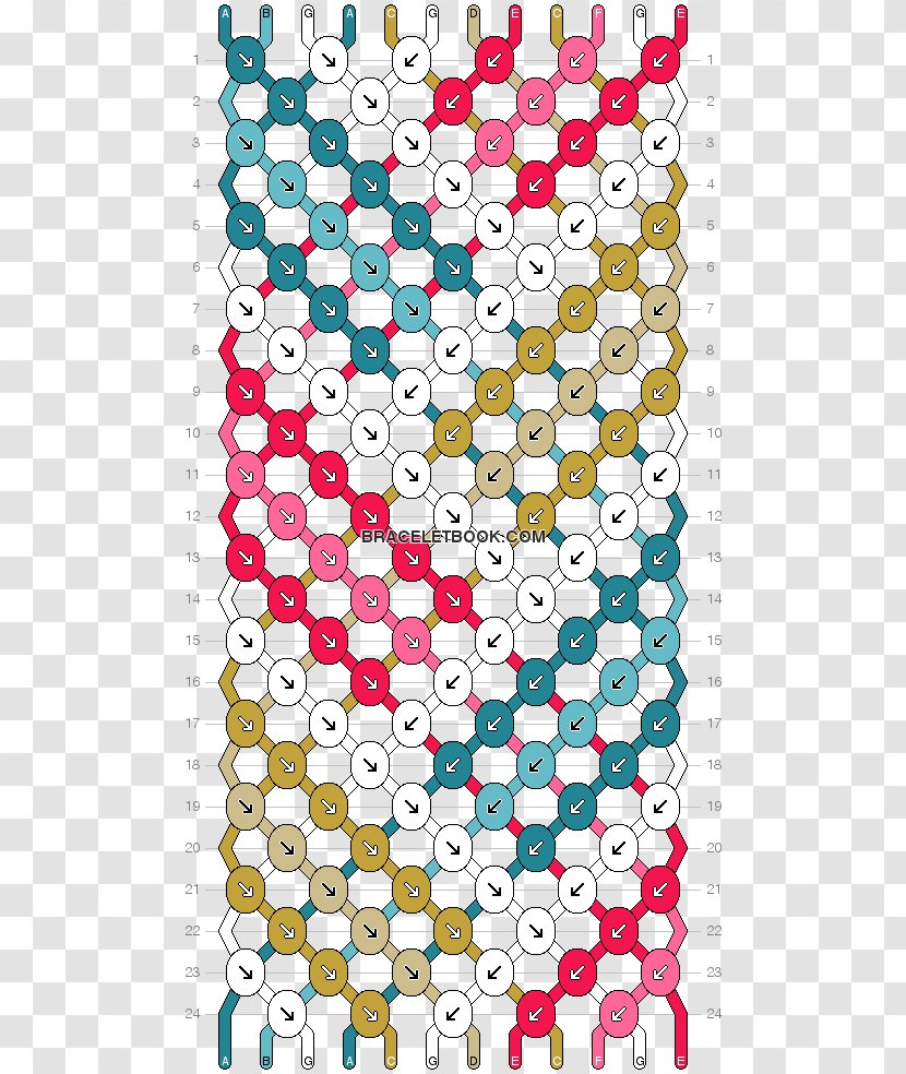 Friendship Bracelet Zigzag Pattern - Yarn Transparent PNG