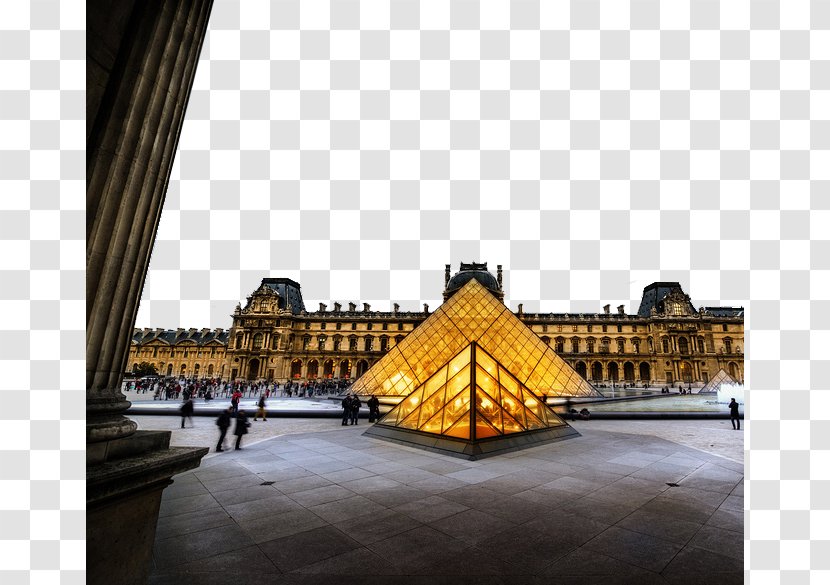 Musxe9e Du Louvre Pyramid The Louvre, Paris Museum - Tourist Attraction - France Landscape Transparent PNG