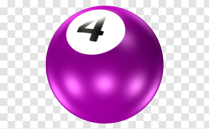 Ball Pool ICO Icon - Game - Billiards Purple No. 4 Transparent PNG