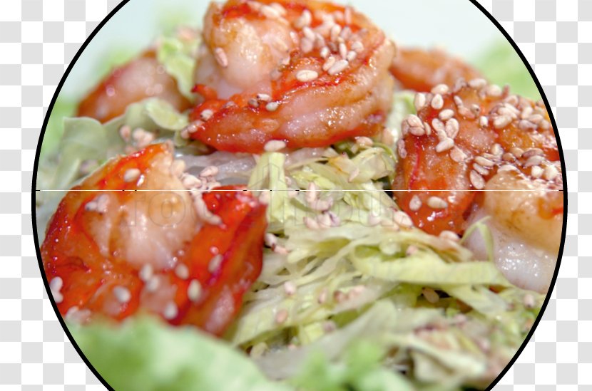 Caesar Salad Vegetarian Cuisine Greek Recipe Leaf Vegetable - Shrimp Transparent PNG