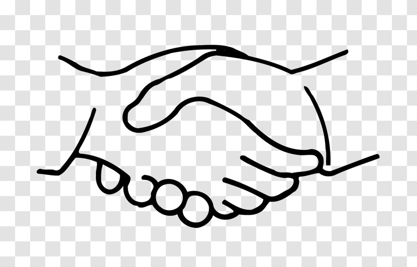 Handshake Drawing Cartoon Clip Art - Face - Hand Transparent PNG