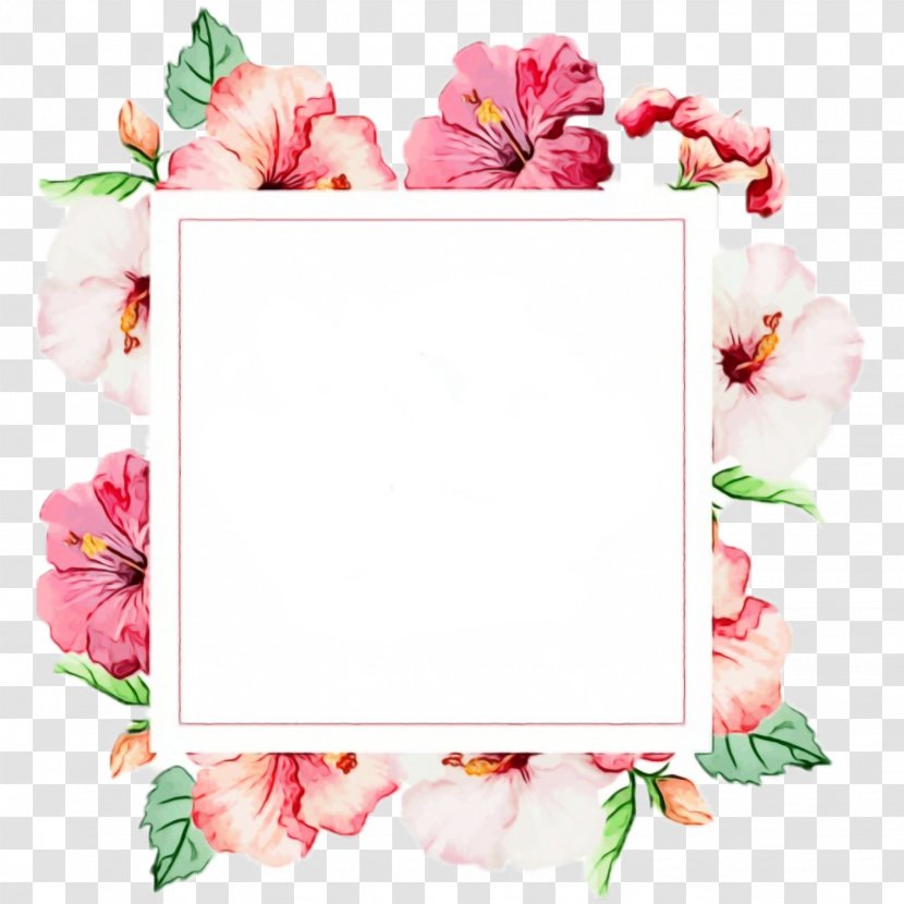 Picture Frame - Watercolor - Paper Product Flower Transparent PNG