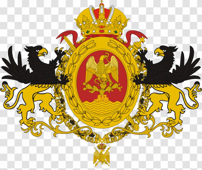 Second Mexican Empire First Coat Of Arms Mexico - Crest Transparent PNG