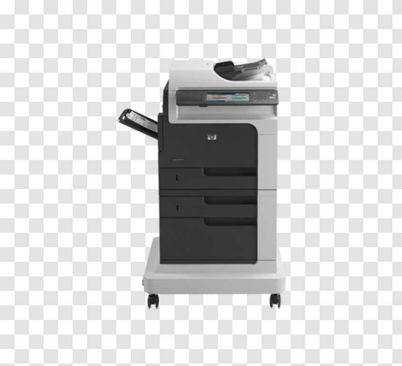 Hewlett-Packard HP Inc. LaserJet Enterprise M4555f MFP M4555 Multi-function Printer - Laser Printing - Send Test Fax Transparent PNG