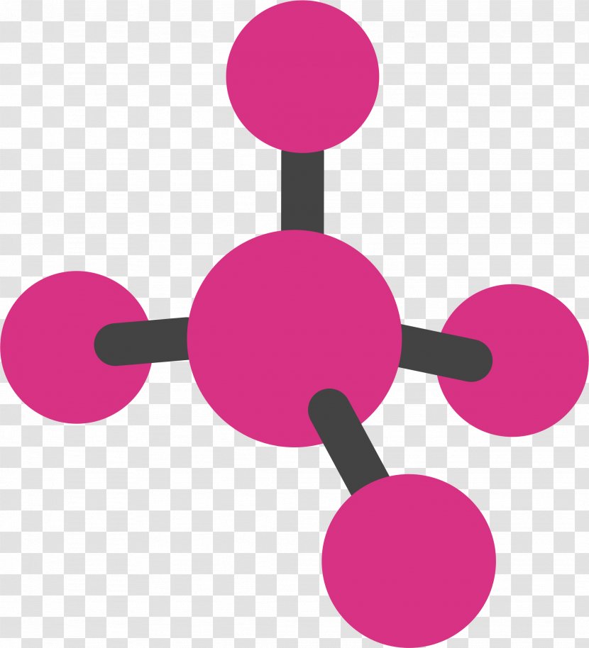 Molecule Chemistry Atom Organic Compound Clip Art - Pink - Chemical Transparent PNG