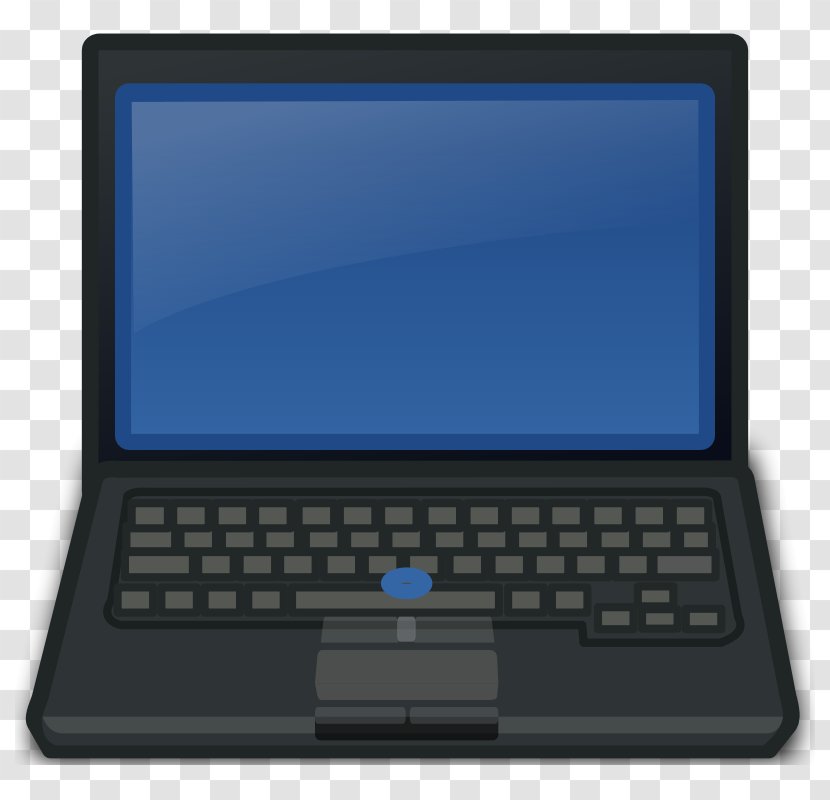 Laptop Dell Netbook Computer Clip Art - Electronic Device - Screen Clipart Transparent PNG