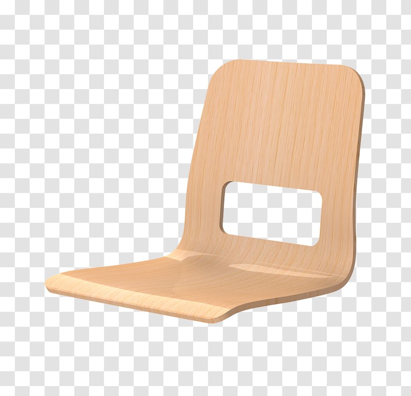 Chair FC Barcelona Molded Plywood - Wood Transparent PNG