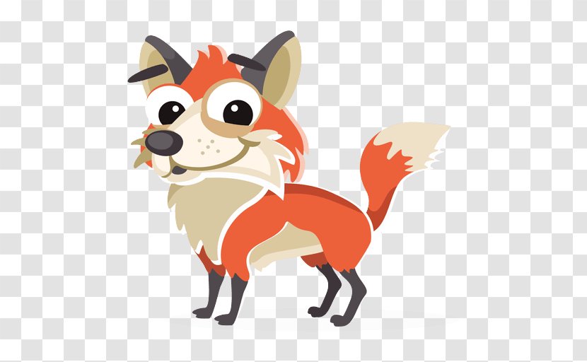 Cartoon Red Fox Animated Clip Art - Animation Tail Transparent PNG