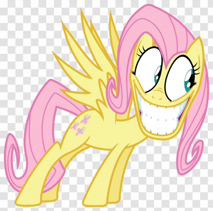 Pony Fluttershy Pinkie Pie Applejack Horse - Frame - Pink Butterfly Background Transparent PNG
