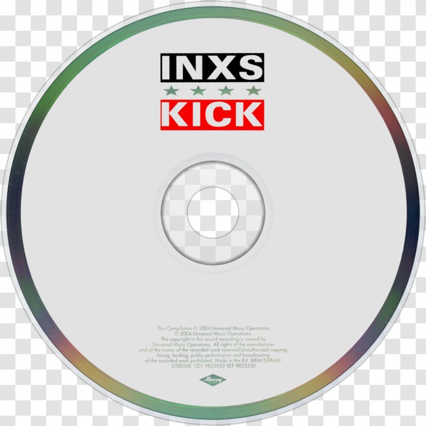 Compact Disc Kick Phonograph Record INXS - Inxs - Vinyl Disk Transparent PNG
