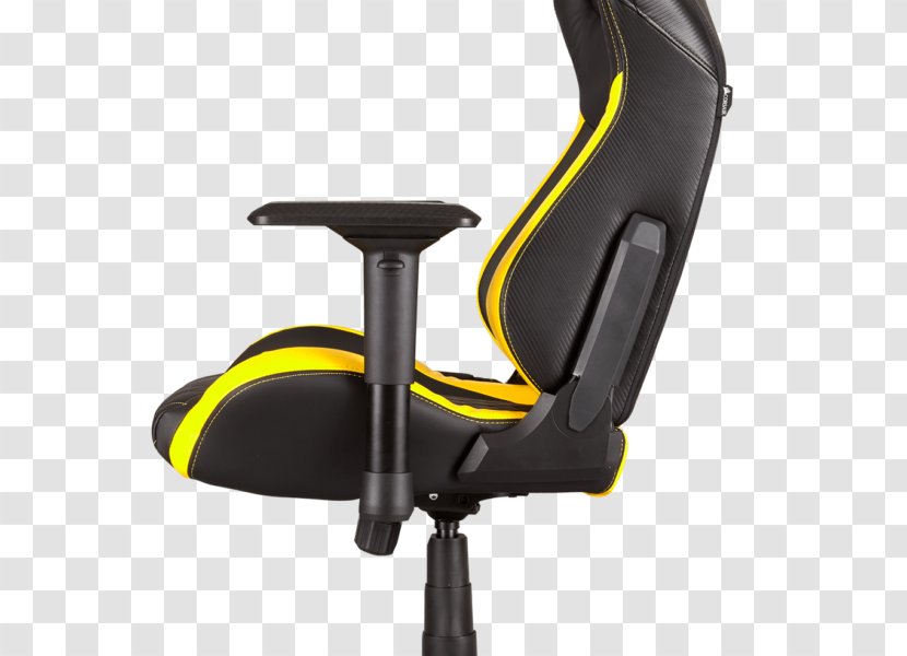 Gaming Chair Video Game Office & Desk Chairs Seat - Yellow Transparent PNG