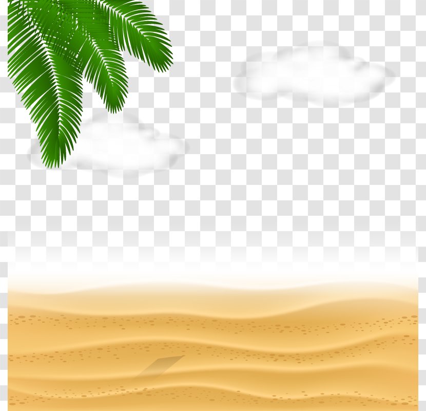 Sand Euclidean Vector Sea - Aeolian Landform - Beach Clouds Transparent PNG