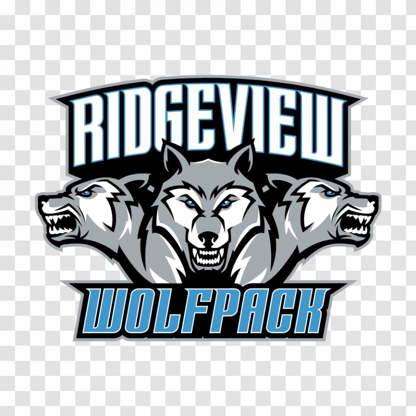Ridgeview High School Clintwood Wolfpack Stadium Logo - Wolf Transparent PNG
