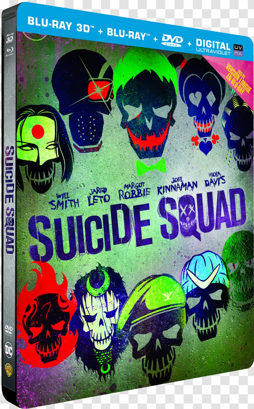 Blu-ray Disc Ultra HD 0 4K Resolution DVD - David Ayer - Suicide Squad Transparent PNG