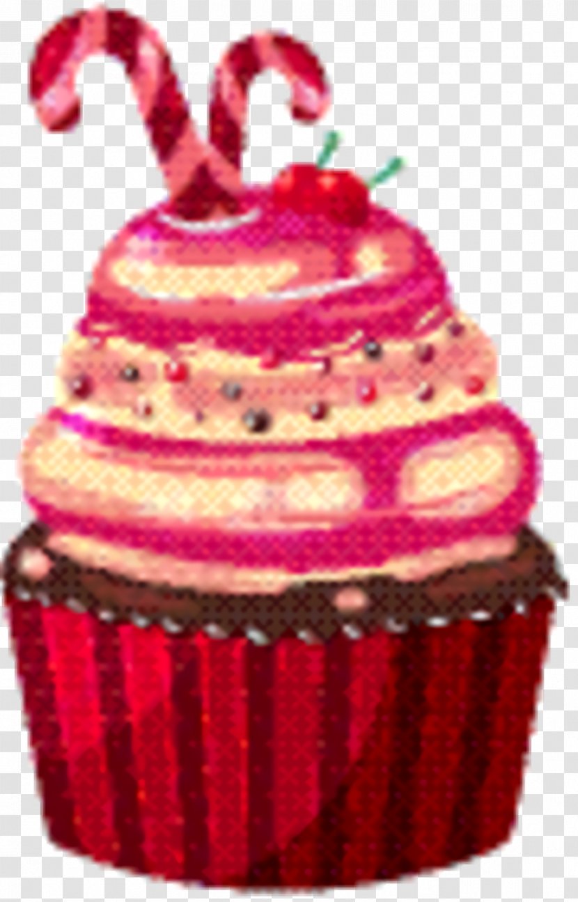 Pink Birthday Cake - Baking Cup - Cuisine Muffin Transparent PNG