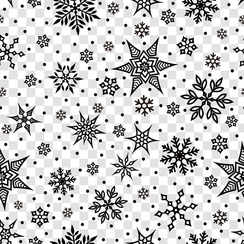 Snowflake Icon - Tree - Vector Christmas Seamless Background Transparent PNG