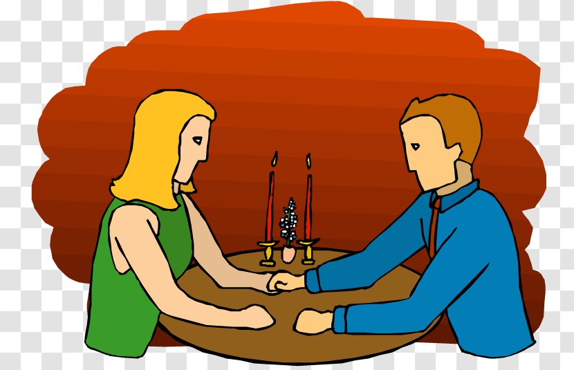 Dating First Date Couple Clip Art - Single Person - Night Cliparts Transparent PNG