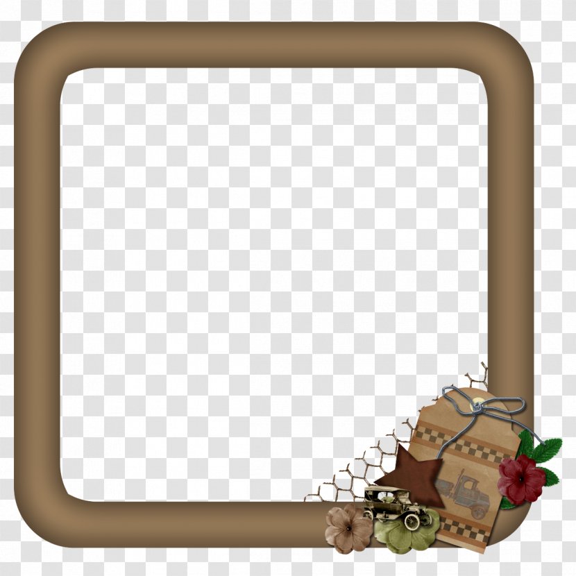 Rectangle - Hardware Accessory - Brown Frame Transparent PNG