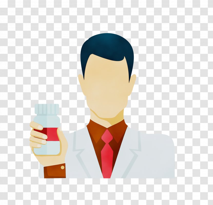 Injection Cartoon - Watercolor - Prescription Drug Bottle Transparent PNG