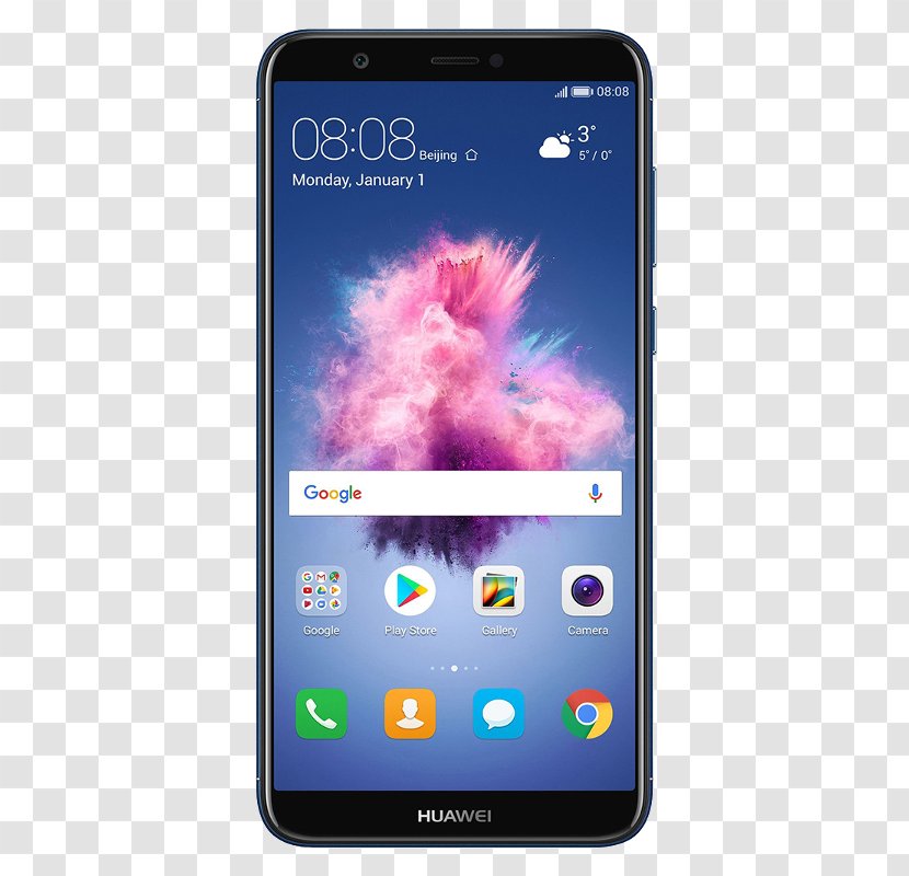 Huawei P Smart 14cm 3 GB 13 MP UK SIM-free Smartphone - Communication Device - Black SmartphoneBlack 32GB 5.6 4GLTE DS Unlocked W/ Fingerprint FIG-L23BL Smart32 GBBlueUnlockedGSMSmartphone Transparent PNG