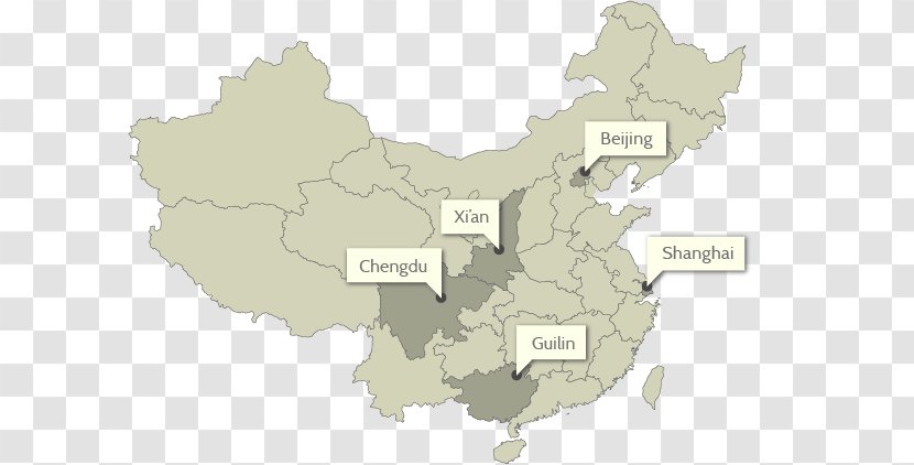 Provinces Of China World Map Administrative Division - Topographic - Beijing Forbidden City Transparent PNG