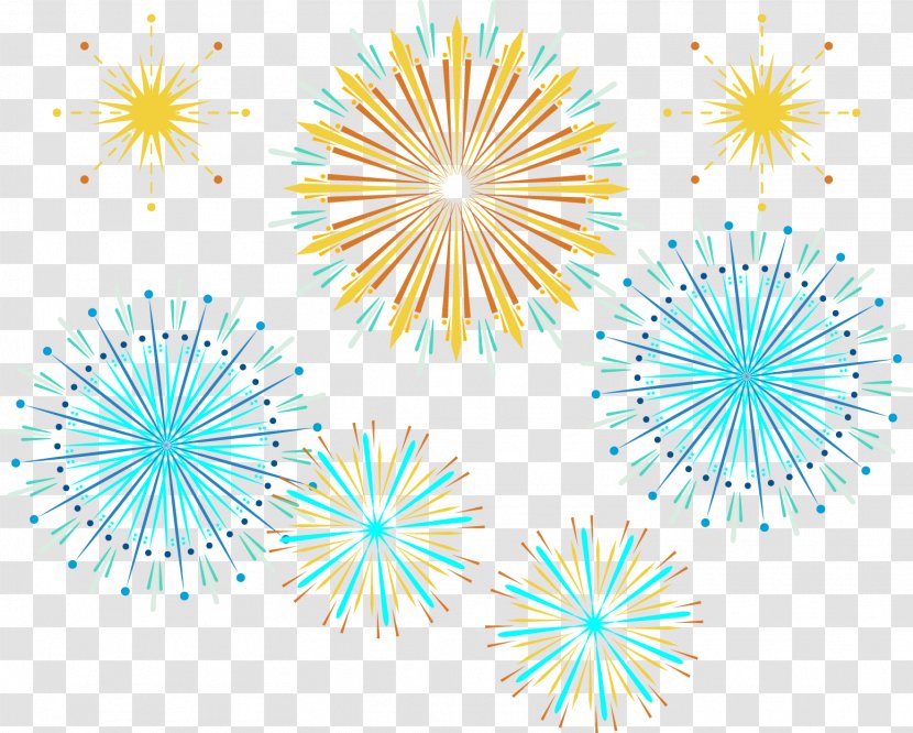 Flower Pattern - Point - Vector Color Fireworks Transparent PNG
