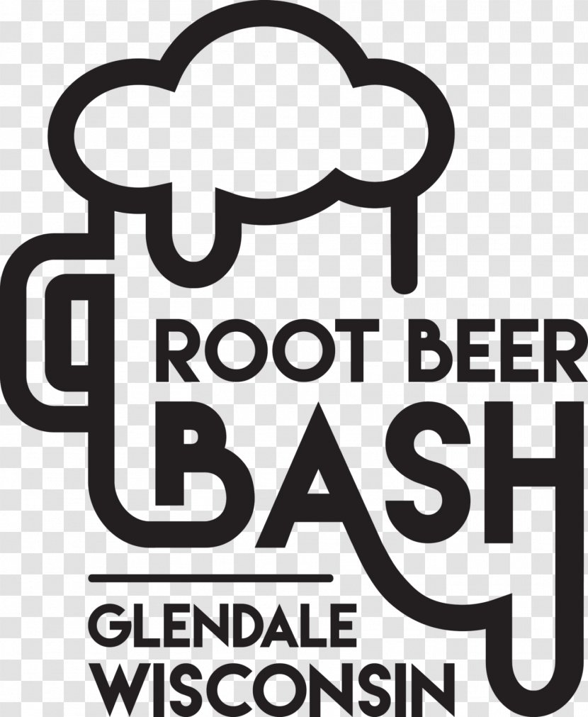 Brand Root Beer Logo Drawing - Black And White Transparent PNG