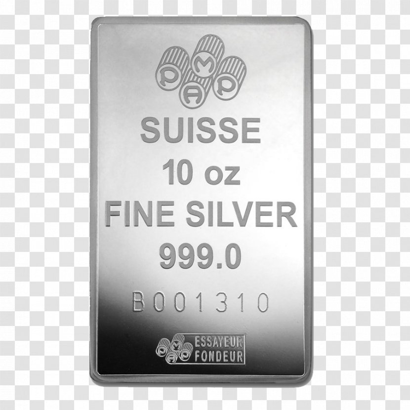 Metal Silver PAMP Product Font - Fortuna Mines - Ingot Transparent PNG