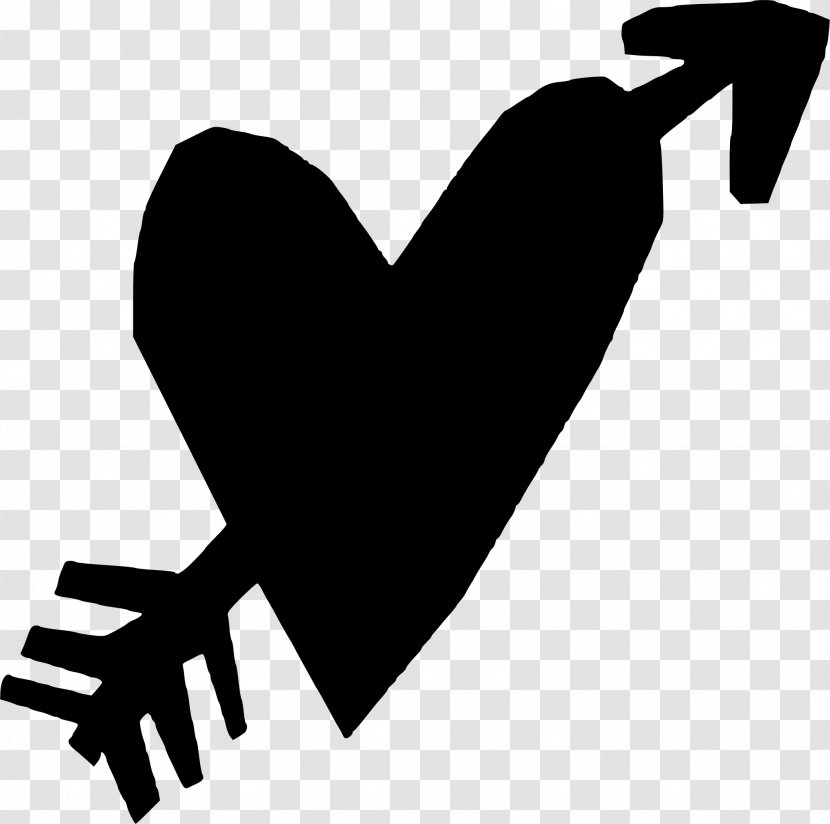 Hearts And Arrows Clip Art - Silhouette - Broken Heart Transparent PNG