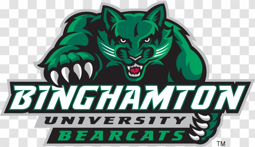 Binghamton Bearcats Women's Basketball Logo University - Green - Background Transparent PNG
