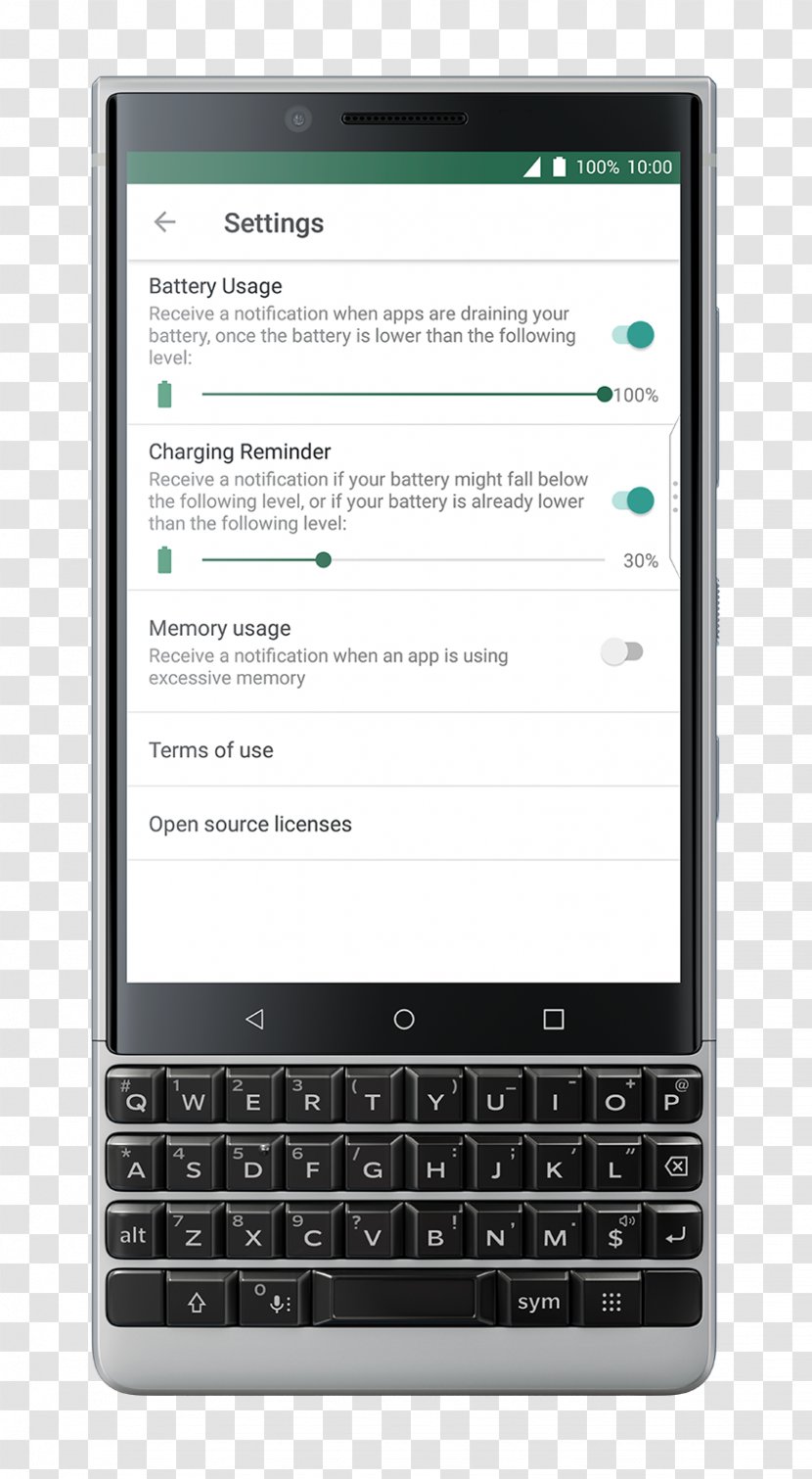 BlackBerry Key2 Smartphone (Unlocked, 64GB, Silver) Unlocked - 4G LTE With 64GB Memory Cell PhoneSilver (Single-SIM, BBF100-1, QWERTY Keypad) Factory SmartphoneBlackBlackberry Transparent PNG