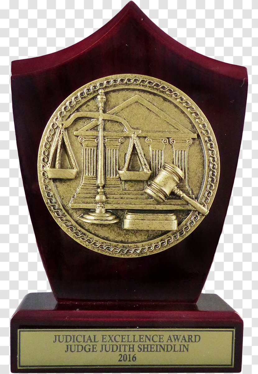 Trophy Award Judge Commemorative Plaque Judiciary - Law - Eagle Shield Transparent PNG