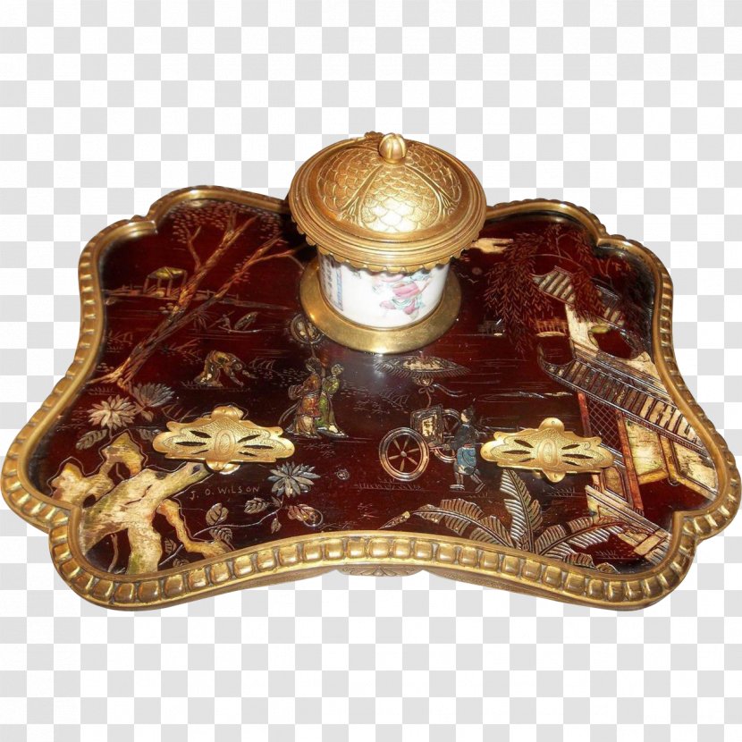 Lacquer Inkwell Japanning Chinoiserie Louis Quinze Transparent PNG