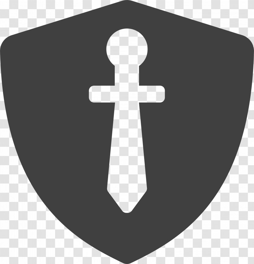 Shield Sword Weapon Icon - Coat Of Arms - Blue Transparent PNG