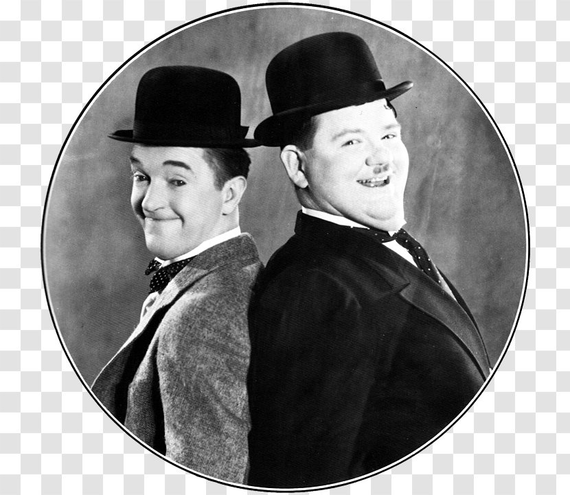 Oliver Hardy Stan Laurel Atoll K Unaccustomed As We Are And - Monochrome Photography - Happy Clown Transparent PNG