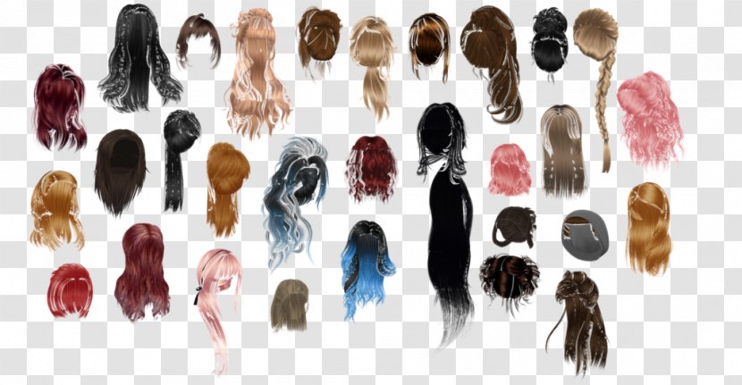 Hair Coloring DeviantArt Long - Digital Art Transparent PNG