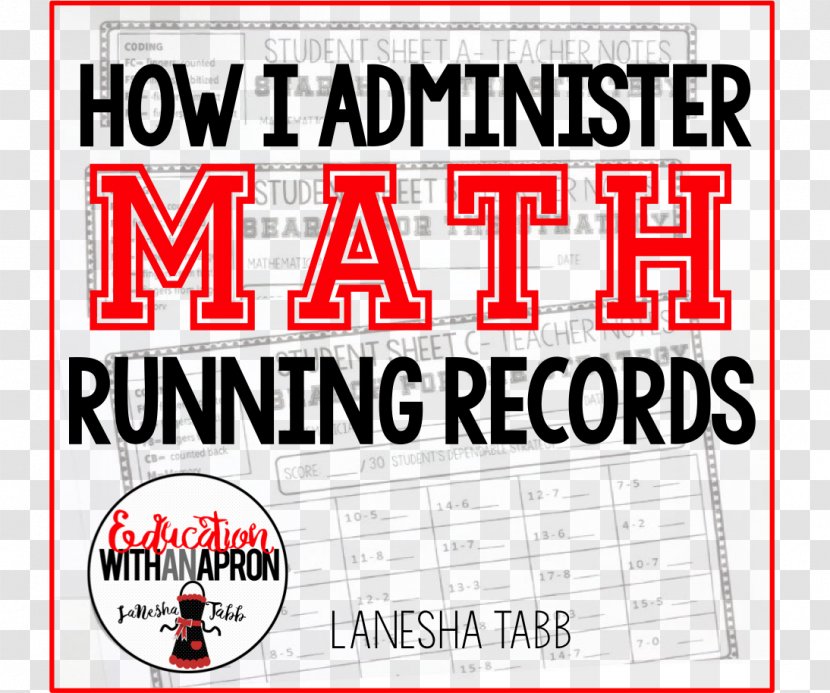 Mathematics Education Running Record Teacher - Banner Transparent PNG