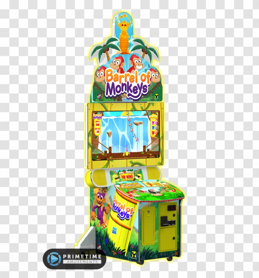 Super Monkey Ball Dirty Drivin' Arcade Game Barrel Of Monkeys Redemption - Amusement Transparent PNG