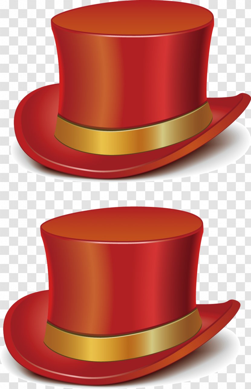 Hat Performance Euclidean Vector - Red Transparent PNG