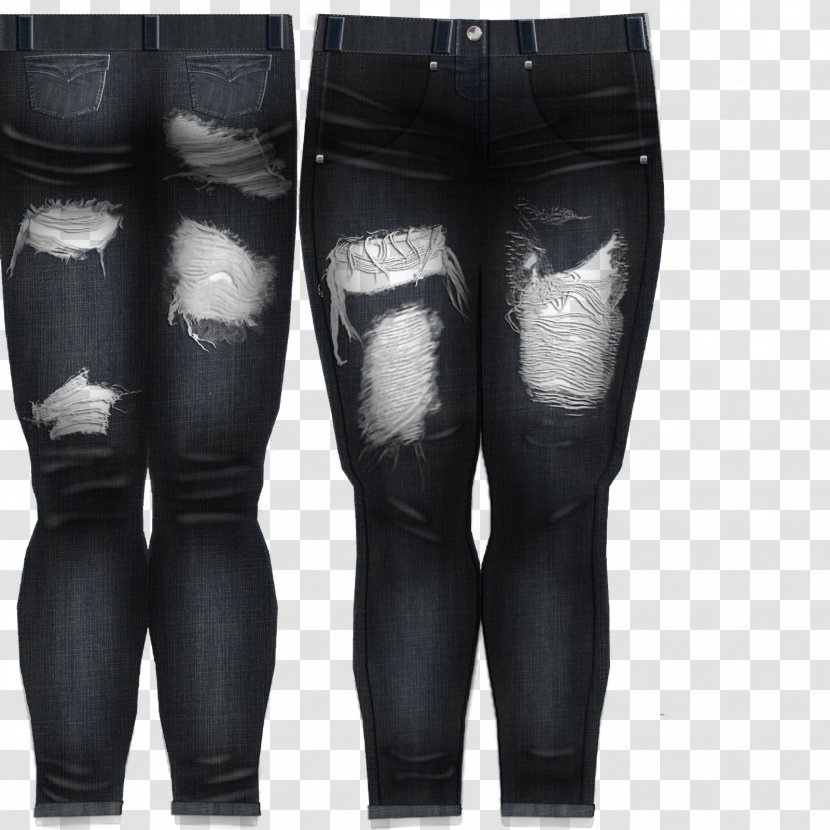 Second Life Jeans Pants Clothing Leggings - Flower Transparent PNG
