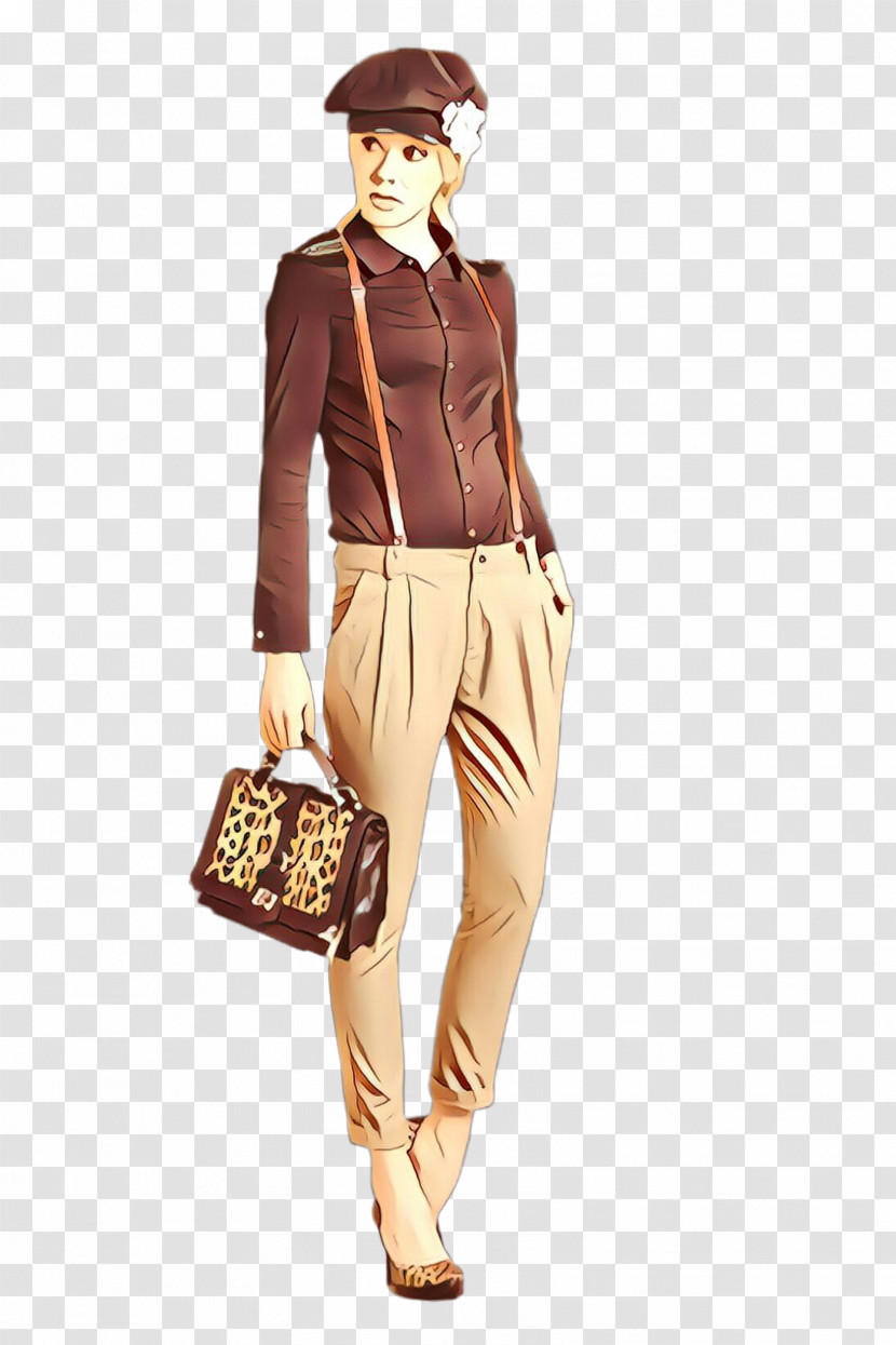 Clothing Brown Fashion Waist Trousers Transparent PNG