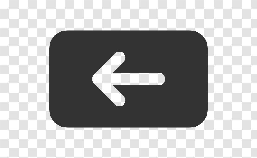 Computer Keyboard Backspace Arrow Button - Pushbutton Transparent PNG