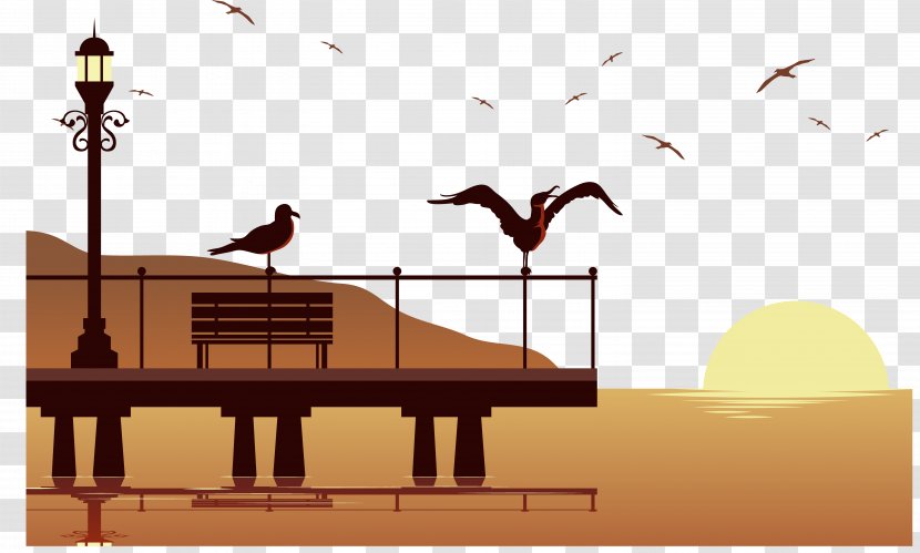 Bird Euclidean Vector Albatross Line - Silhouette - On The Viewing Platform Transparent PNG