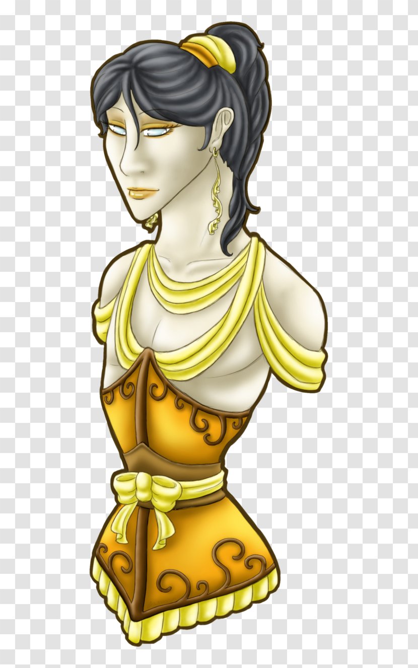 Cartoon Character Figurine - Yellow - Corset Transparent PNG