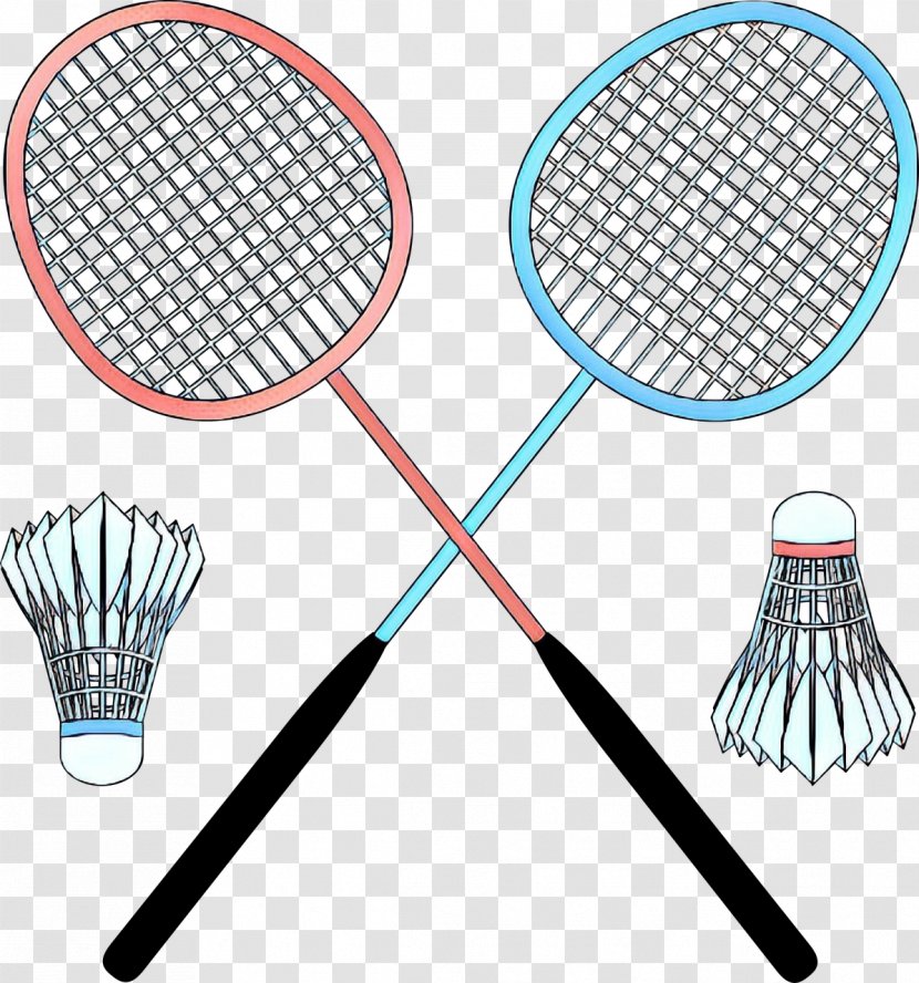 Pop Art Retro Vintage - Racket - Sports Equipment Speed Badminton Transparent PNG