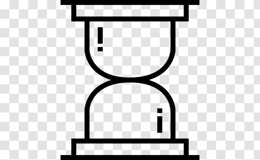 Hourglass Time - Monochrome Transparent PNG
